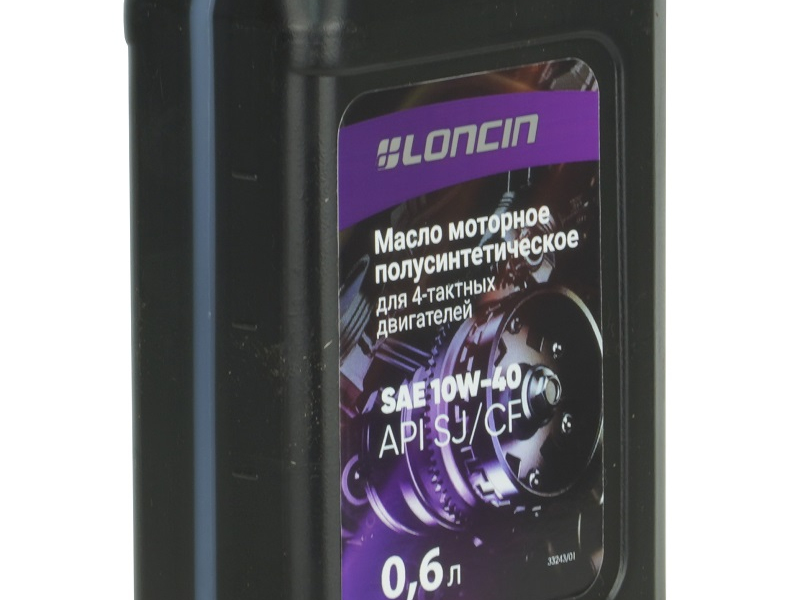 Масло моторное LONCIN 4T SAE 10W-40 API SJ/CF 0,6 л (полусинтетическое)