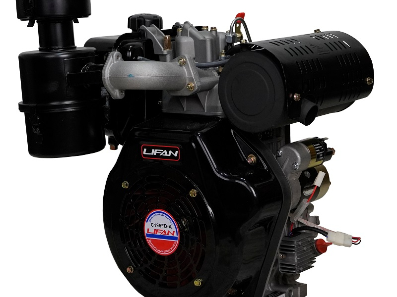 Двигатель Lifan Diesel C195FD-A, вал ?25мм, катушка 6 Ампер