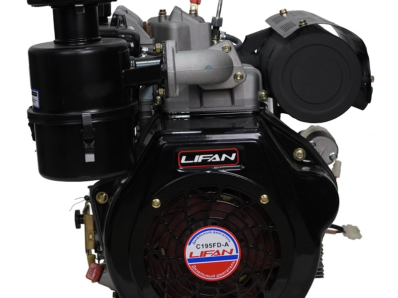 Двигатель Lifan Diesel C195FD-A, вал ?25мм, катушка 6 Ампер