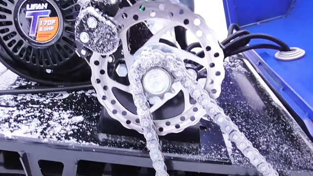 Цепь на мотобуксировщике Сигма